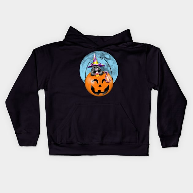 Halloween rat Kids Hoodie by justalanproductions